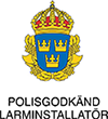 Polisgodkänd larminstallatör